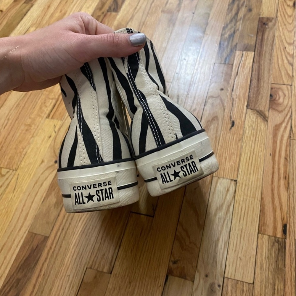 Converse Zebra Print High Top Platform Sneaker - image 7